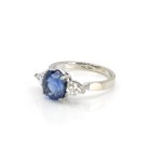 Saphir-Diamantring