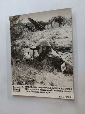 PHOTO PRL LAMINATED PEOPLE'S ARMY, SOLDIERS, NATIONAL GERMAN PEOPLE'S ARMY, FOT WAF