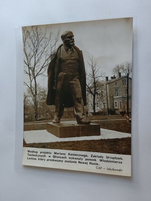 PHOTO PRL KRAKOW NOWA HUTA LENIN MONUMENT DESIGN MARIAN NECESSARY, GLIWICE PLANTS