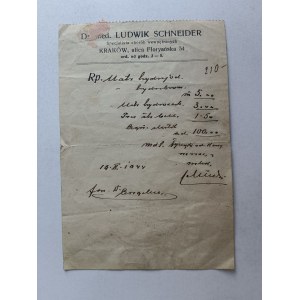 RECEPTA KRAKÓW DR MED LUDWIK SCHNEIDER