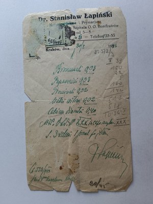 PRESCRIPTION KRAKOW DR STANISŁAW ŁAPIŃSKI