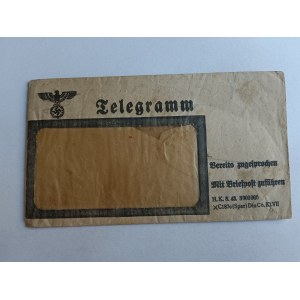 KOPERTA TELEGRAMM SWASTYKA