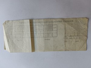 RECEIPT KRAKOW UNIVERSITY OF JUGLONA BURSARY 1931