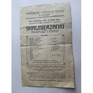 NOTICE ZŁOCZÓW, SOKÓŁ, SKALMIERZANKI, BIELANKA, WILK 1913