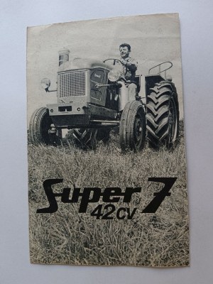 GUIDE, TRACTOR, TRACTOR, COUNTRYSIDE, AGRICULTURE, SUPER 7 42 CV RENAULT
