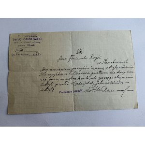 PISMO ZAŚWIADCZENIE ŻARNOWIEC NAD PILICĄ, OLKUSZ, 1936 R, PIECZĄTKA, PARAFIA