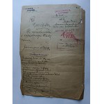 NOTICE OF WAGON DAMAGE, PKP, JAWORZNO, KRAKOW, 1934
