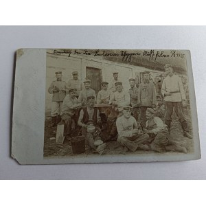 ZDJĘCIE ŻOŁNIERZE WOJSKO 1915 R, STEMPEL