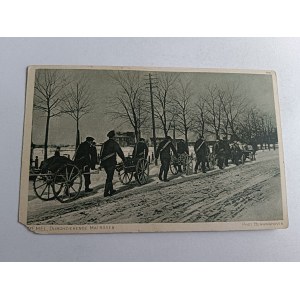 ŻOŁNIERZE WOJSKO 1915 R MEMEL DURCHZIEHENDE