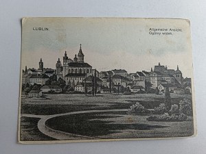 LUBLIN GENERAL VIEW, STAMP, STAMP KRIEGSZAHNKLINIK DER IV ARMEE