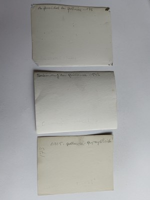 SET OF 3 PHOTOS GOLKOWICE WIELICZKA, SOLDIERS ARMY, HORSES, 1915