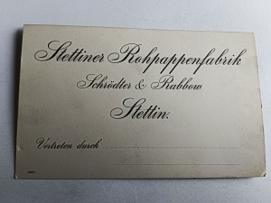 CARD SZCZECIN STETTIN SCHRODTER RABBOW, BUSINESS CARD