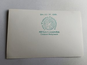PHOTO PŁOWCE MONUMENT ON THE BATTLEFIELD 1331, STAMP PZF KOŁO RADZIEJÓW KUJ BYDGOSZCZ 1961