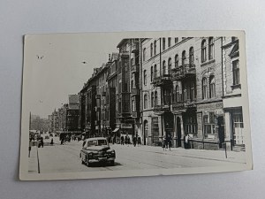 ZABRZE FRAGMENT OF WAOLNOŚCI STREET, OLD CARS 1961