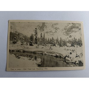 TATRY W ZIMIE, RYBI POTOK KOŁO MORSKIEGO OKA