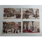 ZESTAW 12 REPRODUKCJI POCZTÓWEK LEON PRAUZIŃSKI POWSTANIE WIELKOPOLSKIE