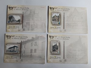 SET OF 5 POSTCARDS POLISH POST OFFICE 60 YEARS OF POLISH POST OFFICE IN WESTERN POMERANIA GOLENIOW DRAWNO CHOSZCZNO STARGARD WAŁCZ