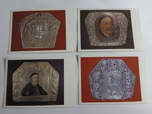 SET OF 9 POSTCARDS PORTRAITS AND COFFIN AND EPITAPH PLATES IN THE JASNA GORA COLLECTION, CZĘSTOCHOWA, LUBOMIRSKI, DENHOFF, ANNA EUPHEMIA OF RADZIWIŁŁÓW