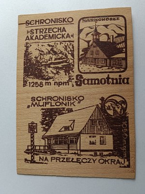 KARKONOSZE SHELTER SAMOTNIA, SHELTER MUFLONIK, ACADEMIC THATCH, ON OKRAJ PASS, STAMP, SLIGHTLY DAMAGED