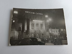 WROCLAW MAIN TRAIN STATION BY NIGHT, OLD CARS