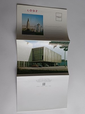 LODZ FOLDOUT 6 VIEWS, POLYTECHNIC, OLD MARKET, TEXTILE MUSEUM