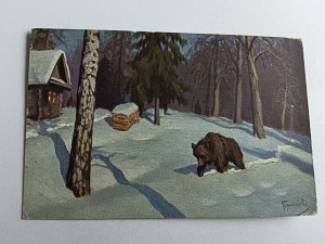 PAINTING GERMASCHEW BY MOONLIGHT, BEAR