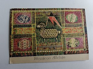 HOLIDAY POSTCARD EASTER LAMB EASTER EGG