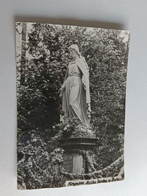 PHOTO KRYNICA MB STATUE IN THE PARK