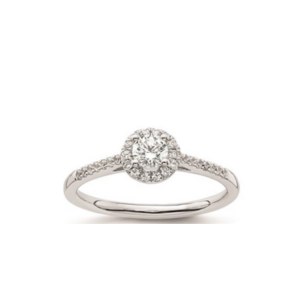 GOLD RING WITH NATURAL DIAMONDS - 1011 NAT 18K