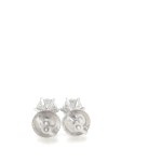 1.07 GR GOLD EARRINGS WITH DIAMONDS - DH-E458 - DH-E458