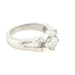 18K WHITE GOLD RING 8.03 GR WITH DIAMONDS AND BRILLIANTS - RNG30406