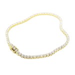 18K GOLD TENNIS BRACELET 4.55 GR