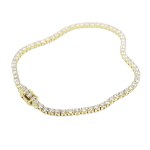 18K GOLD TENNIS BRACELET 4.55 GR
