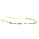 18K GOLD TENNIS BRACELET 4.55 GR