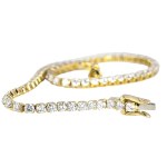 18K GOLD TENNIS BRACELET 4.55 GR