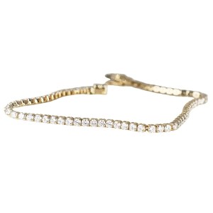 18K GOLD TENNIS BRACELET 4.55 GR