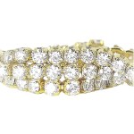 18K GOLD TENNIS BRACELET 4.55 GR