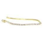 18K GOLD TENNIS BRACELET 4.55 GR