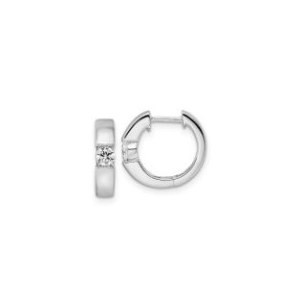 18K GOLD EARRINGS WITH NATURAL DIAMONDS FOR 0.32 CT - 837 NAT