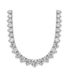 20 GRAMS GRADUATING LAB GROWN DIAMOND TENNIS-TYPE GOLD NECKLACE - 202/W