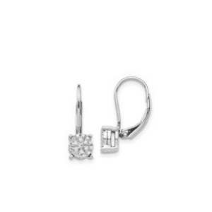 18K GOLD EARRINGS WITH NATURAL DIAMONDS FOR 0.15 CT - 850 NAT