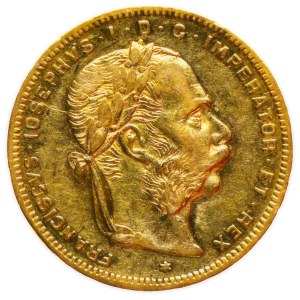 František Josef I. 8 zlatník/20 Frank 1875