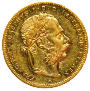 Franz Joseph I. 8 goldsmith/20 Frank 1875