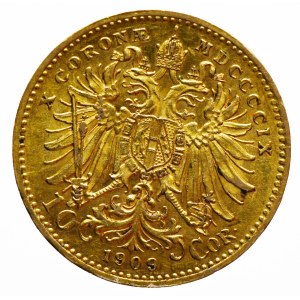 František Josef I. 10 koruna 1909