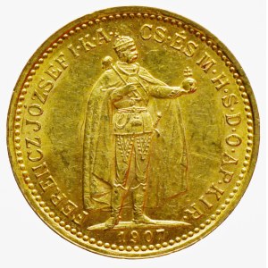František Josef I. 10 koruna 1907 KB