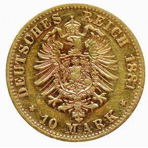 Ludwig II. 10 Marka 1881 D