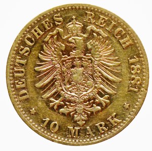 Ludwig II. 10 Mark 1881 D