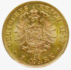 Wilhelm 5 Mark 1877 C