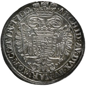 Leopold I. 1/2 tolar 1702 KB