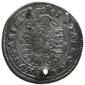 Leopold I. XV. Krejcar 1681 KB